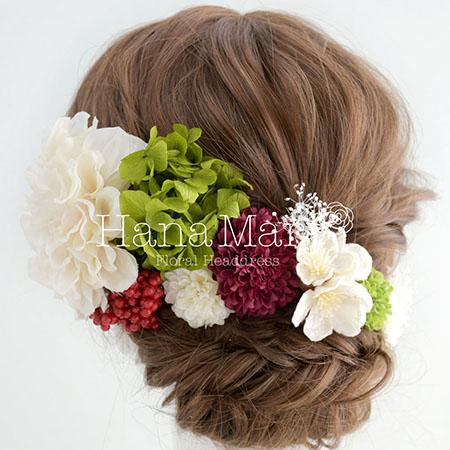 ダリア 組み合わせ自由 花の髪飾り専門店 Hanamary ハナマリー