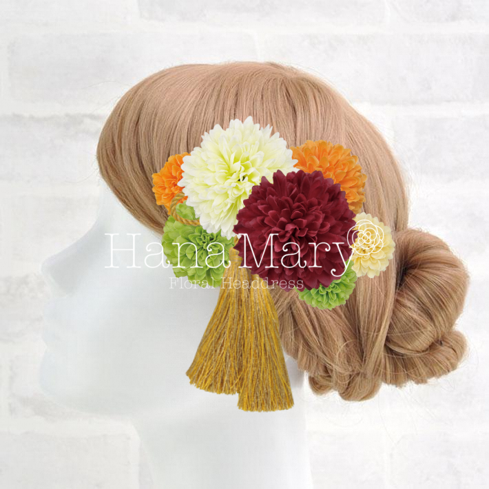 イエローに合う髪飾り