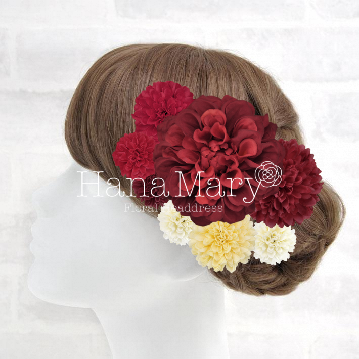 花いっぱい紅白