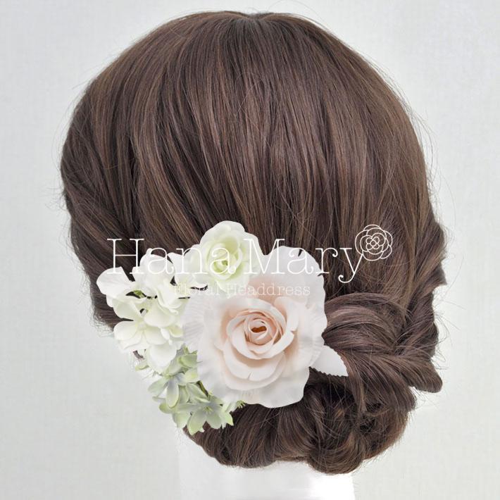 ローズとアジサイ