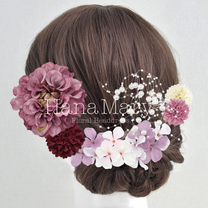 ダリアと紫陽花