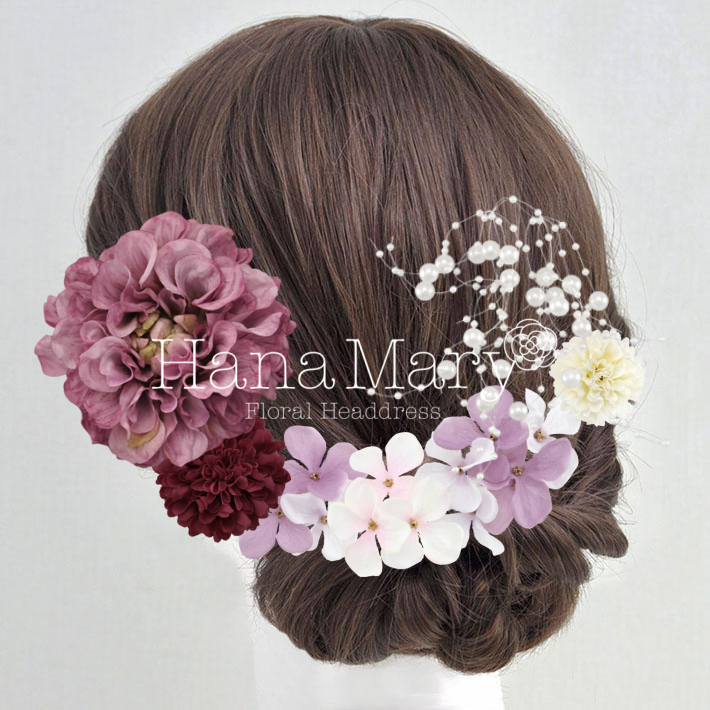 ダリアと紫陽花