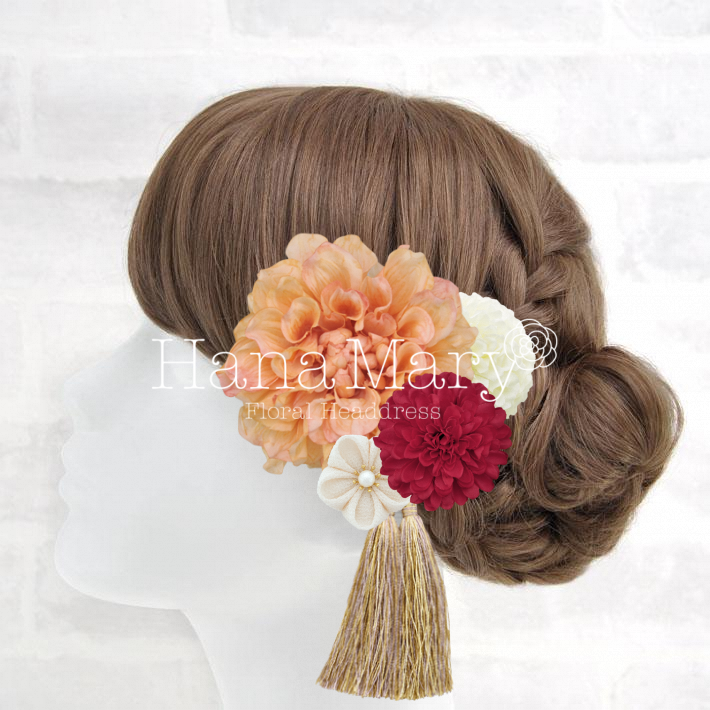 大きなオレンジダリア