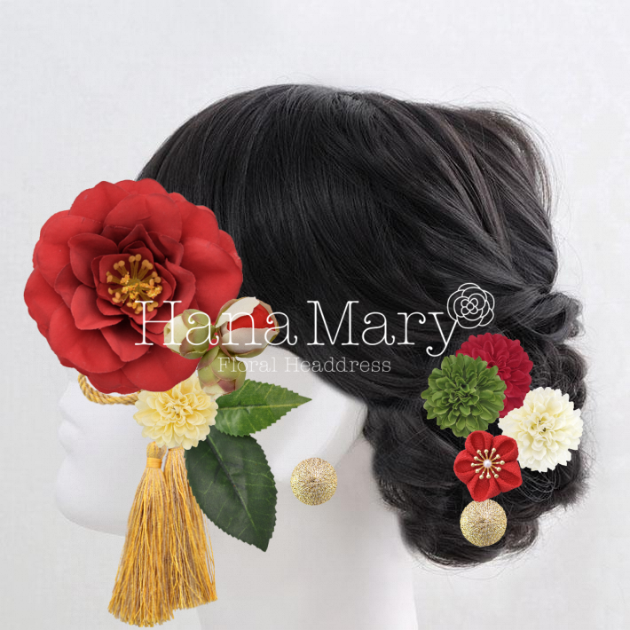 後ろ姿までツバキ