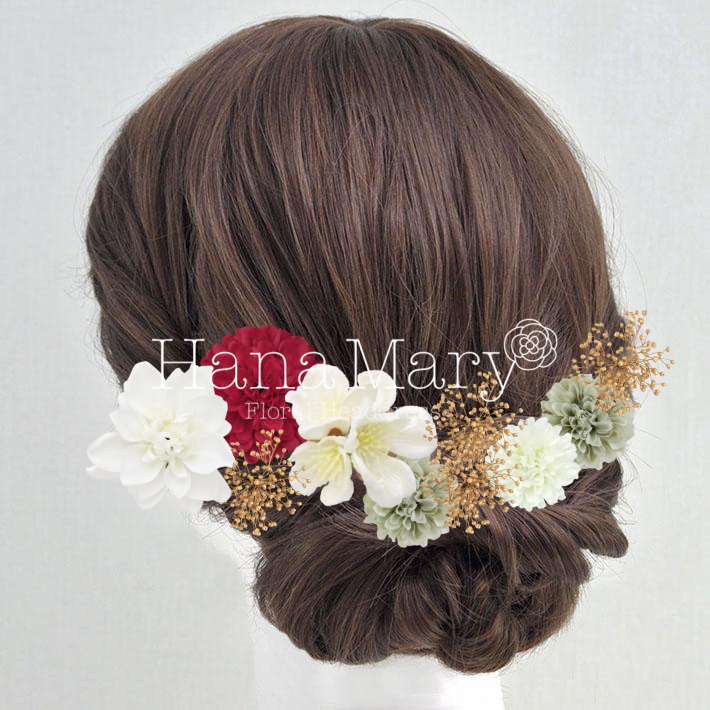 かすみ草ゴールドアレンジ