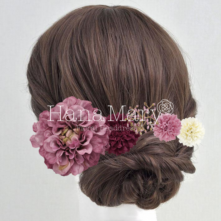 ダリア紫5点セット