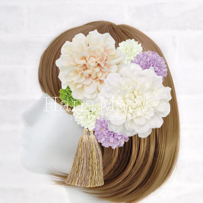 すっきり清楚の髪飾り