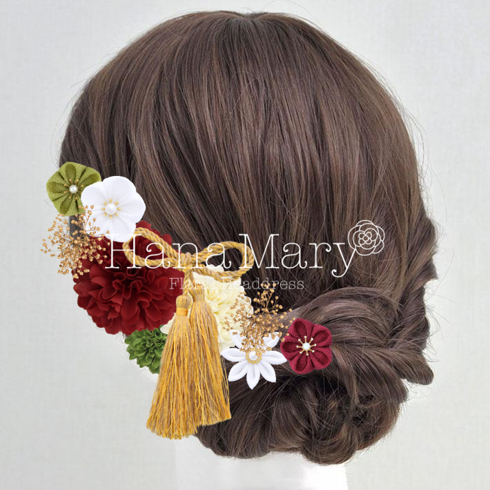 つまみ細工とマム