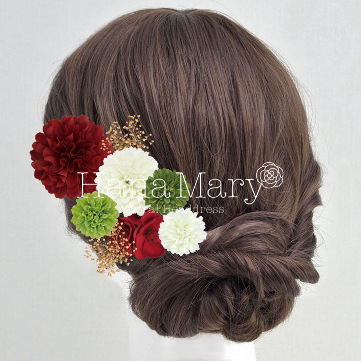 ピンポンマムとかすみ草