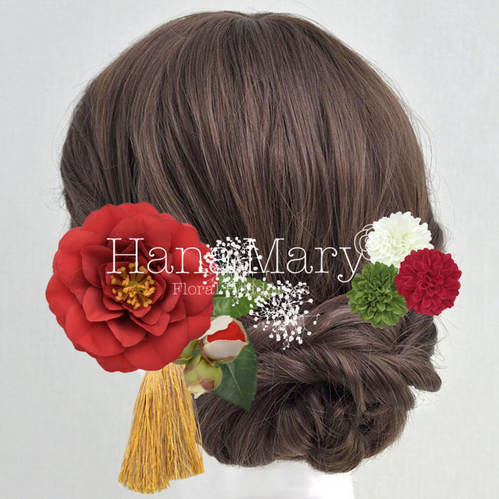 ツバキとミニマムとカスミソウ