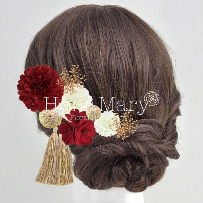 白無垢ヘアオーナメント