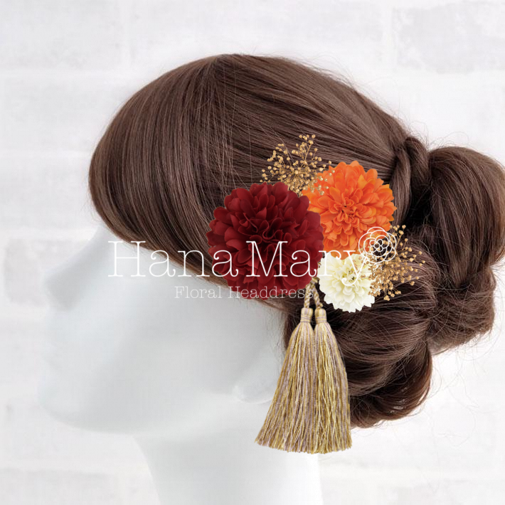 赤6.5マムとオレンジ5マム