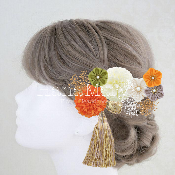 春のイエベ髪飾り