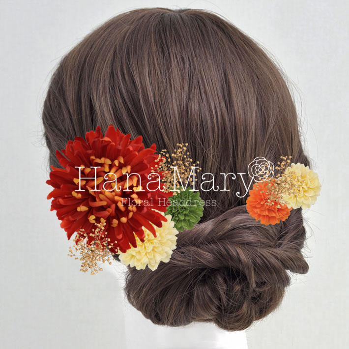 大輪ダリアの華やかアレンジ