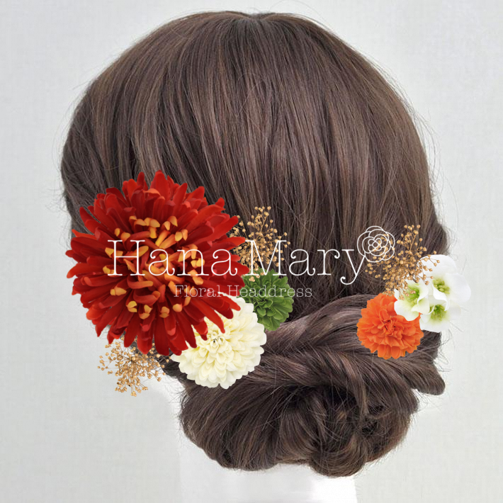 大輪ダリアのアレンジ