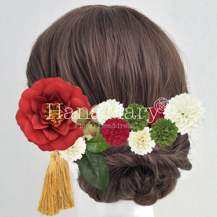 古風椿アレンジ