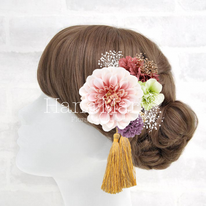 爽やかカラー髪飾り2