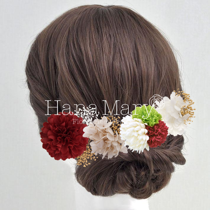 プレミアムマムとあじさい