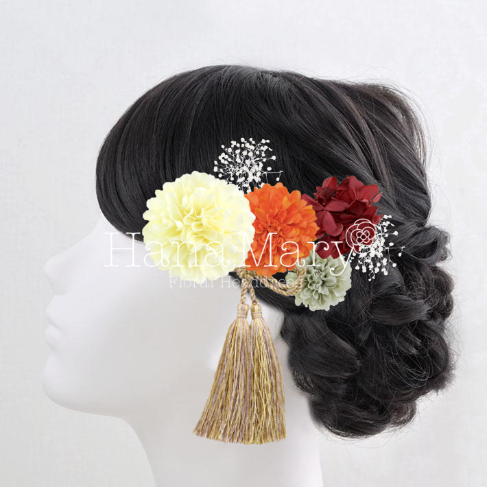 マム,紫陽花,かすみ草