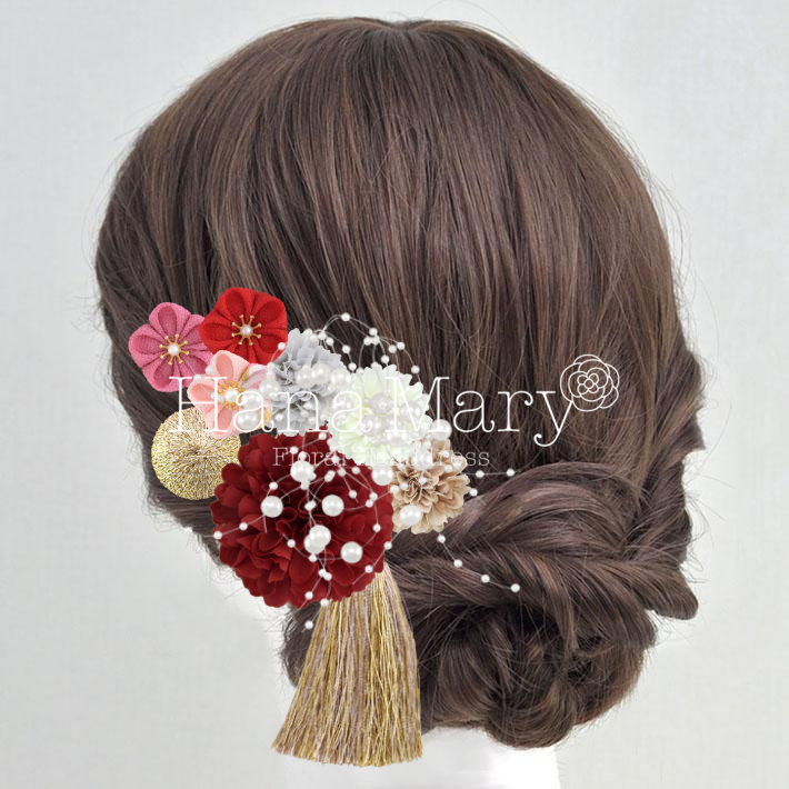 つまみ細工とフリルマム