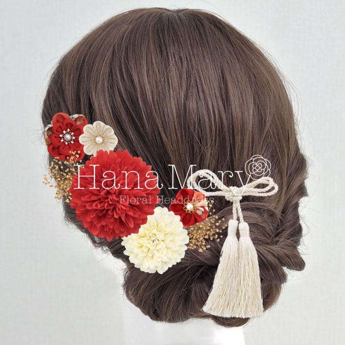 ピンポンマムとつまみ細工