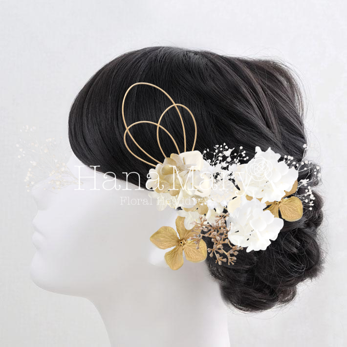 ホワイトゴールドの上品お飾り