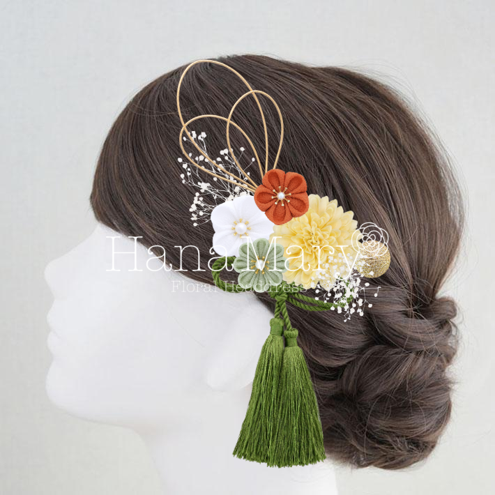 黄色とオレンジ