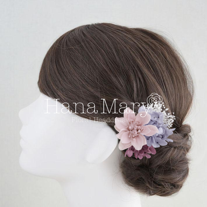 くすみピンクとブルー