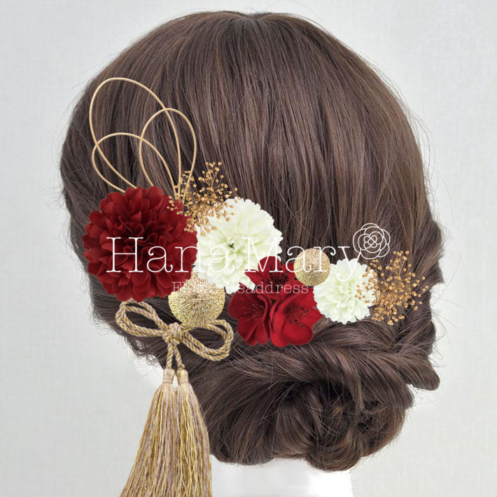 前撮り用髪飾り