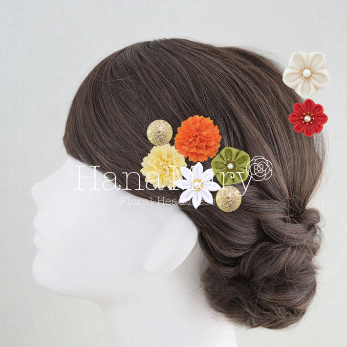 つまみ細工とマム