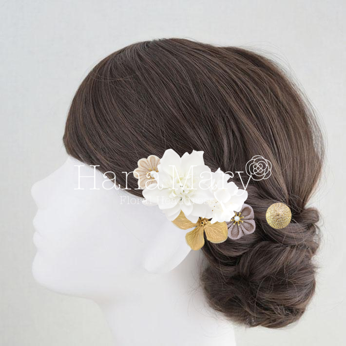 白無垢ヘッドドレス　反対側