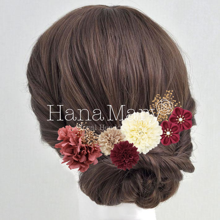 つまみ細工とピンポンマム