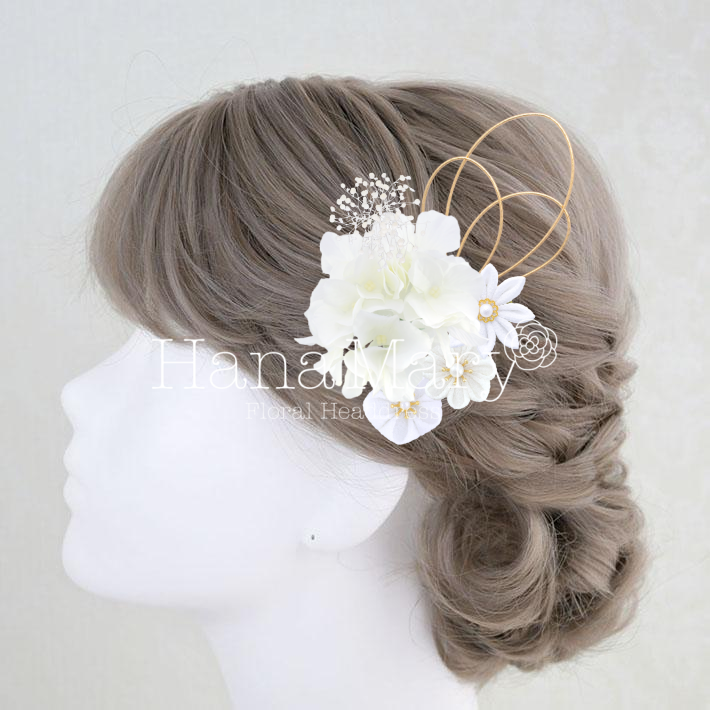 シンプルな髪飾り