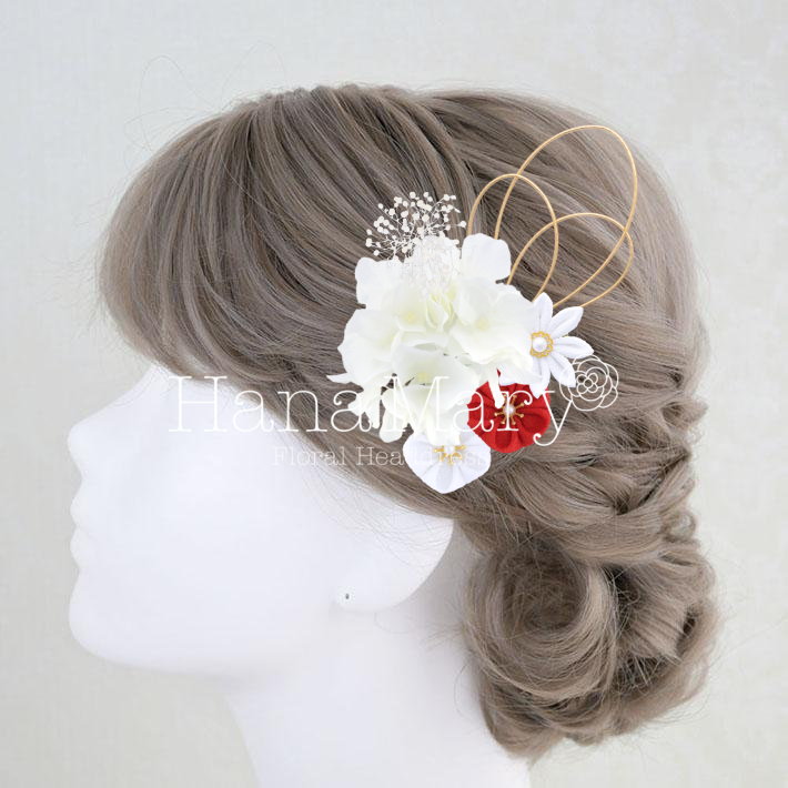 シンプルな髪飾り