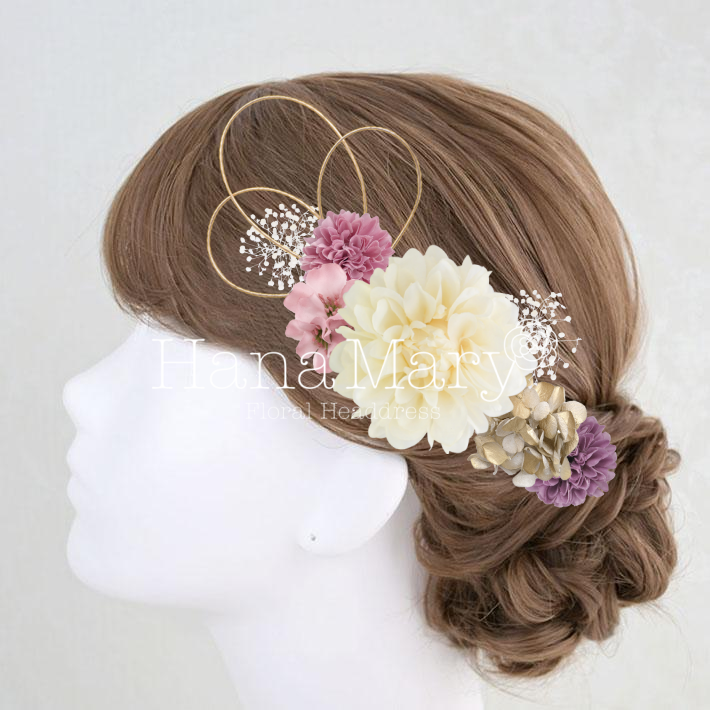 白　紫　ピンク