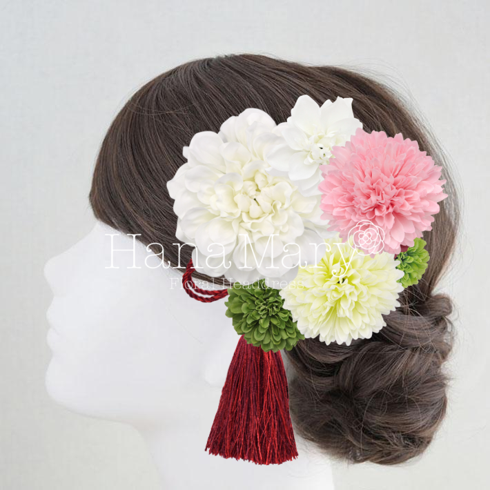 咲き誇る祝彩華【和装】髪飾り