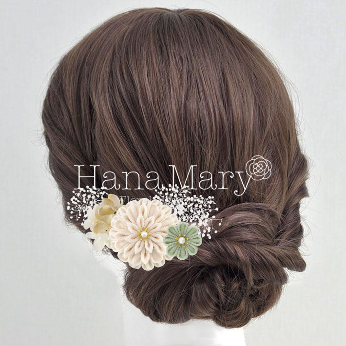 和装☆ホワイト＆ミントグリーン