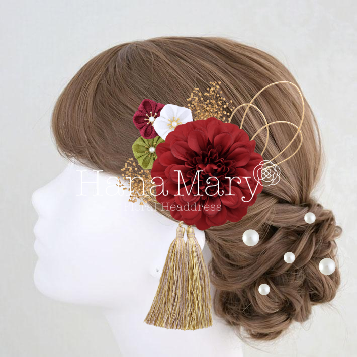 ジニアとゴールドで華やかに