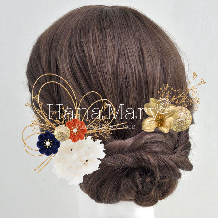 ゴールド(主) オレンジ青