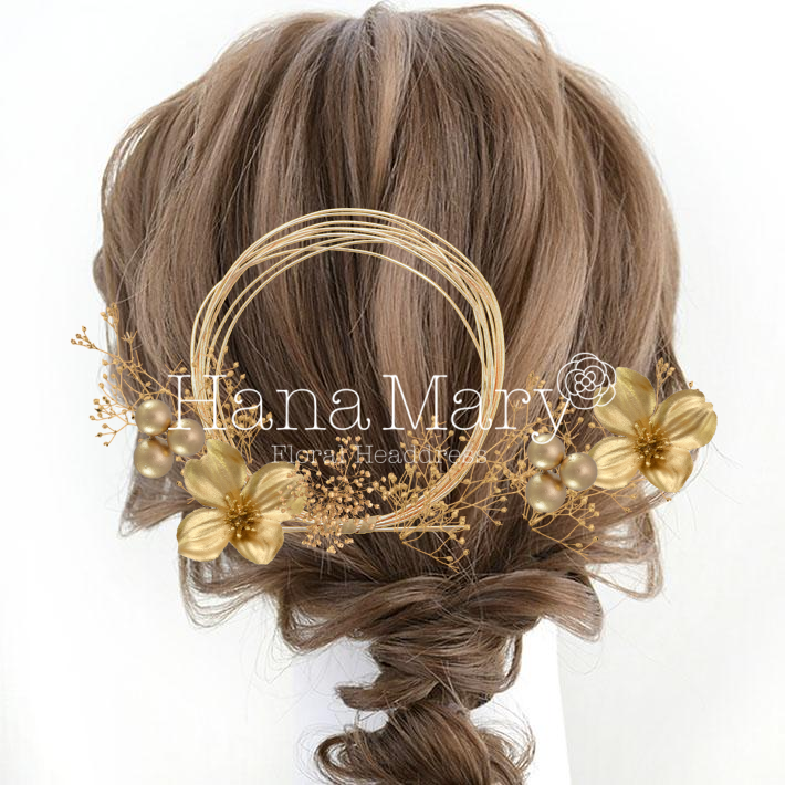 ゴールド髪飾り
