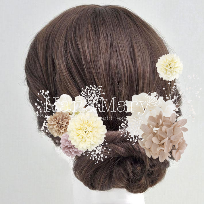 あじさいとピンポンマム