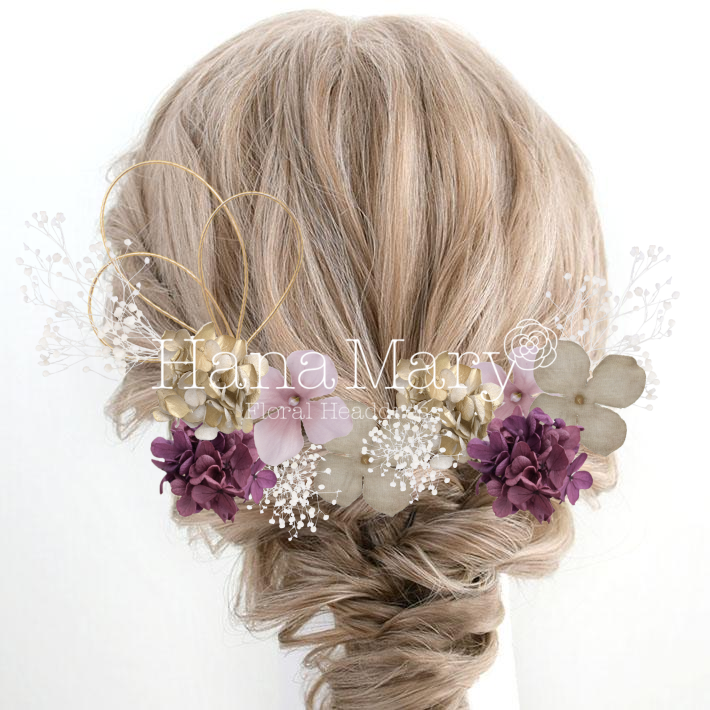 紫メインかすみ草追加