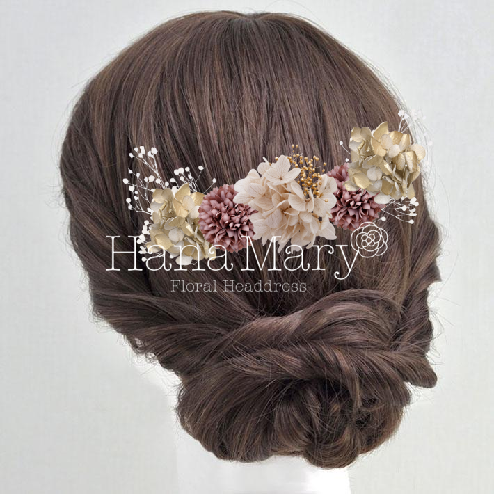 霞草メインのほんのりピンク