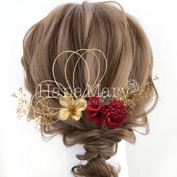 金カスミソウと赤華