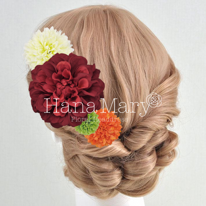 華やか赤ダリヤ