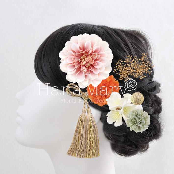 春っぽい髪飾り