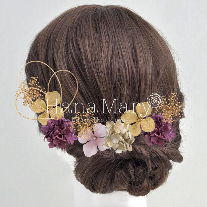 袴　髪飾り　水引きオプション