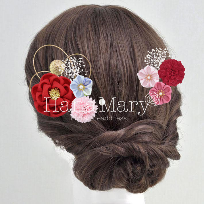 つまみ細工とマム