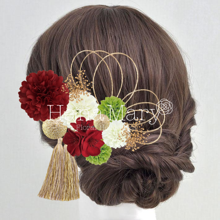 アレンジ 和装髪飾り