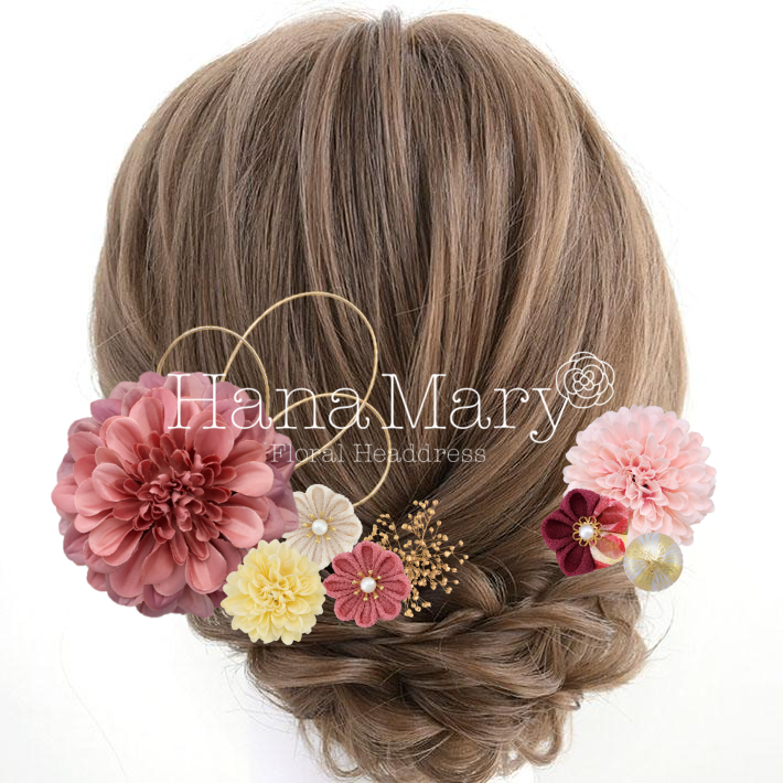 ピンク好きのためのアレンジ♡パール無し